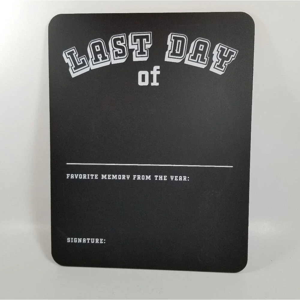 First & Last Day of School Chalkboard Photo Prop School Pictures Keepsake